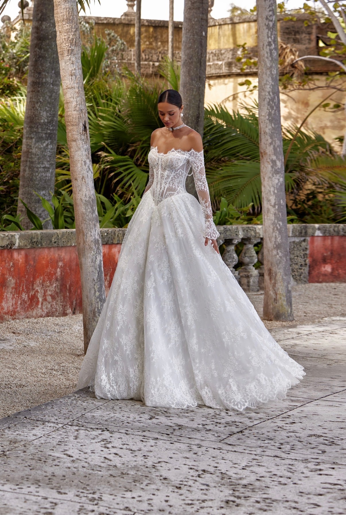 Oksana Mukha Wedding Dress ISOLDE – Size 48 | Ivory