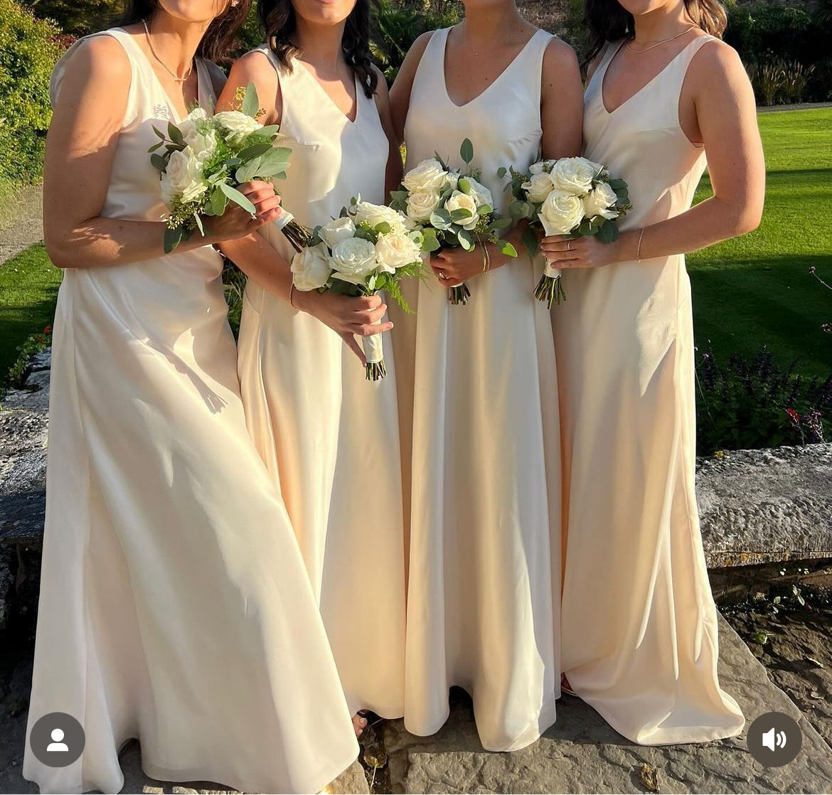 Bridesmaids dresses made to measure
