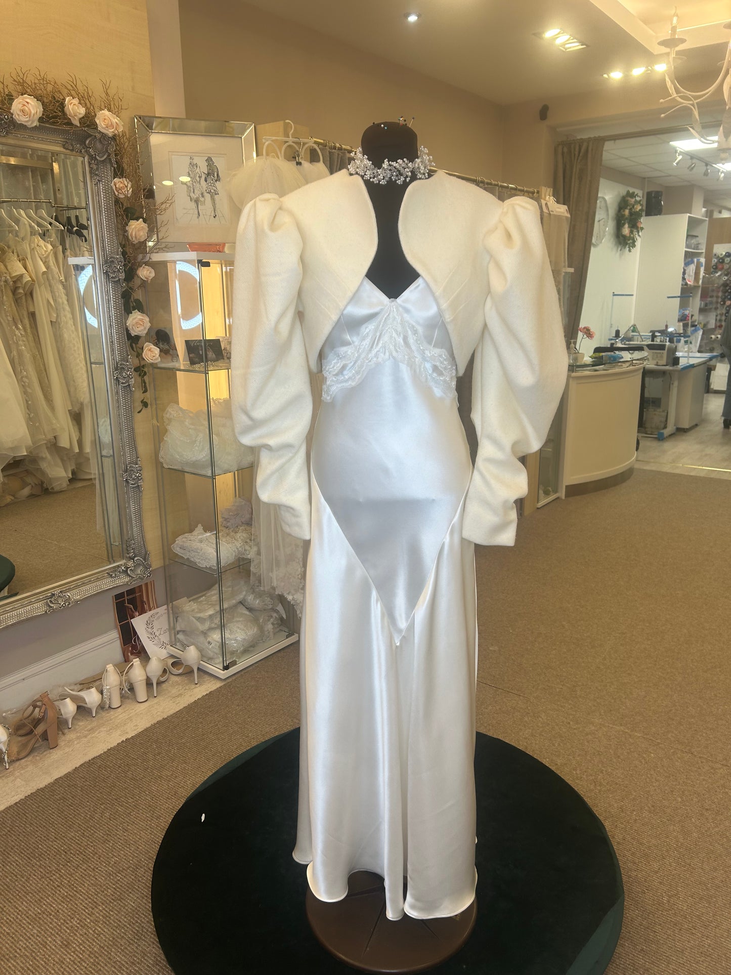 100% wool bolero made to measure