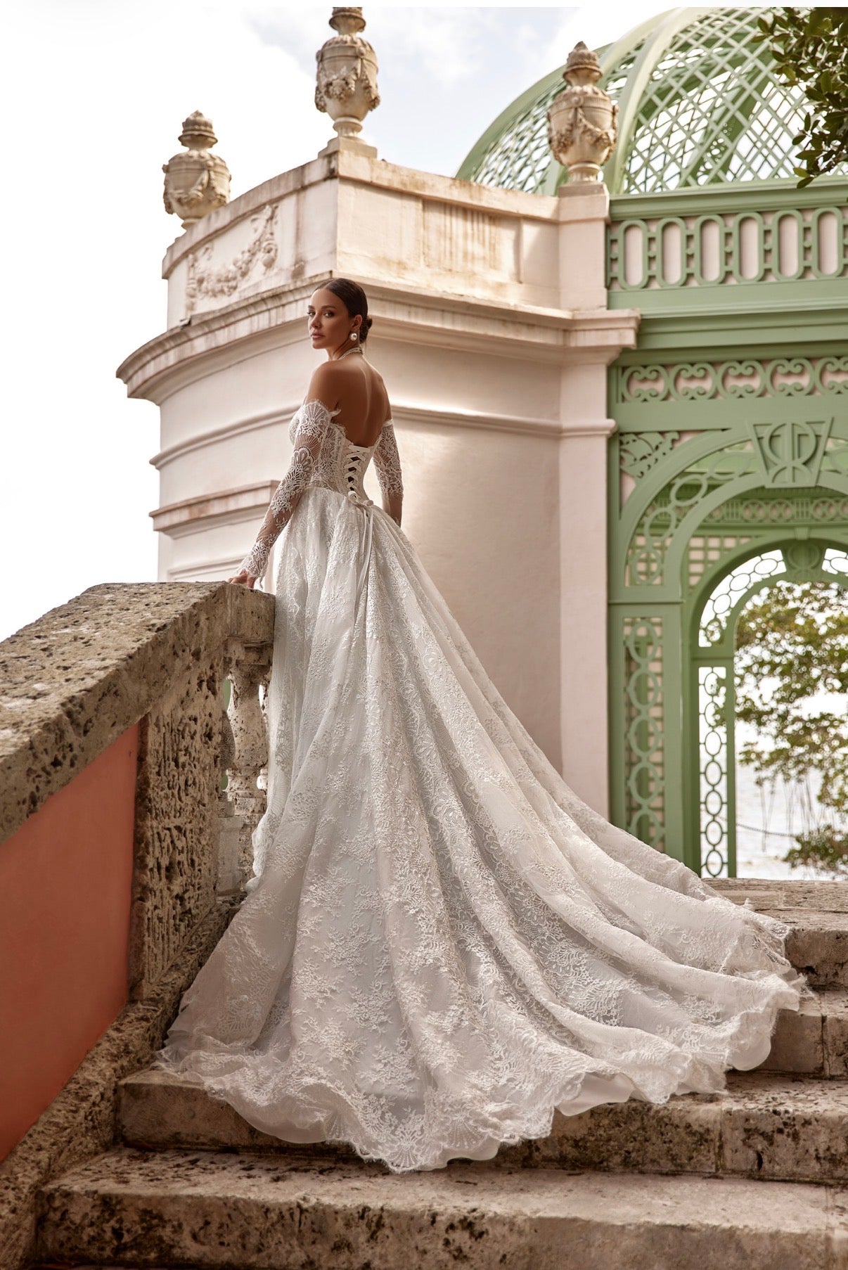 Oksana Mukha Wedding Dress ISOLDE – Size 48 | Ivory