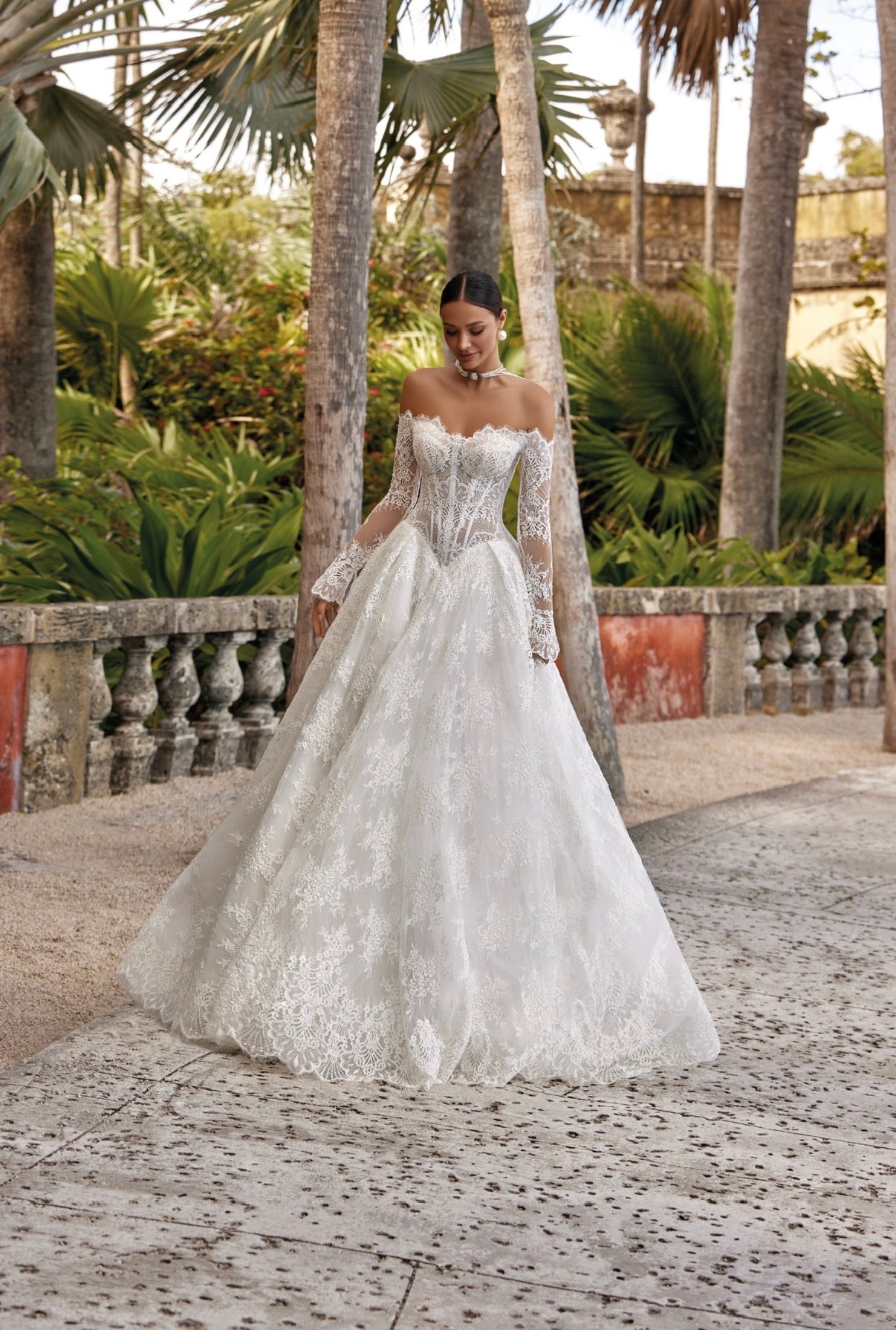 Oksana Mukha Wedding Dress ISOLDE – Size 48 | Ivory