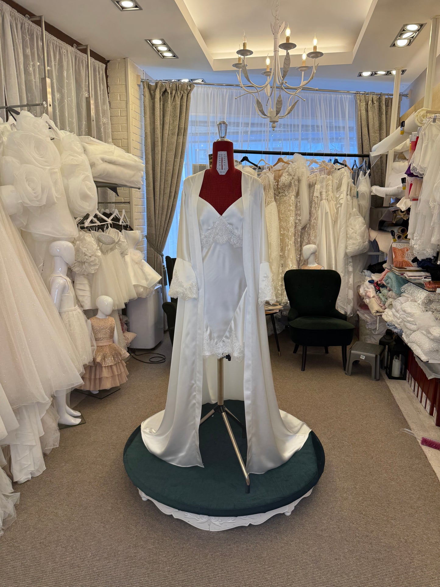 Bridal Morning Set — Slip Dress & Robe