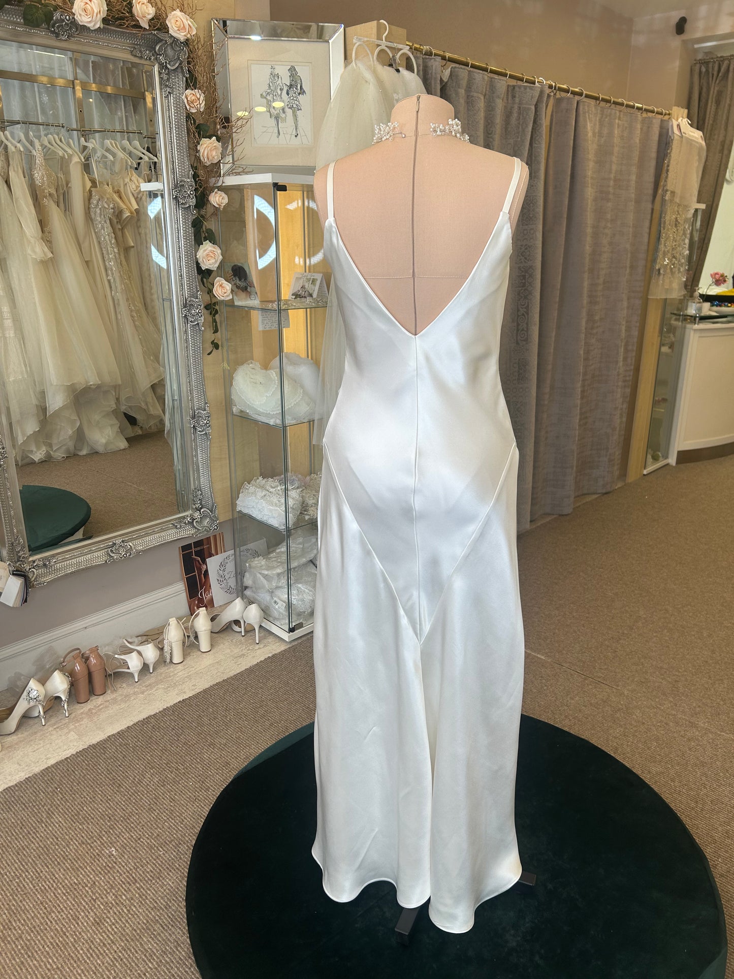 Silk wedding dress