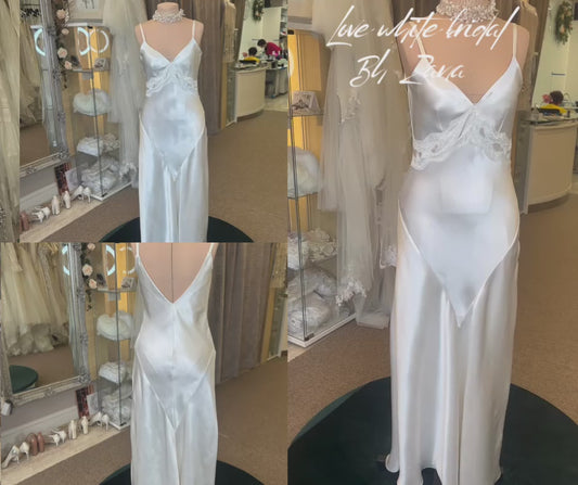 Silk wedding dress